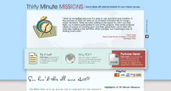 Desktop Screenshot of 30minutemissions.com